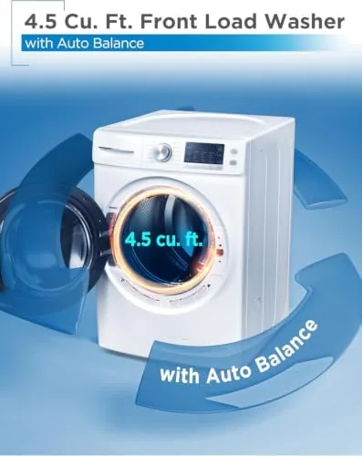 The 4.5 Cu. Ft. Front Load Washer, 120V, BFLW45M, White | in real use