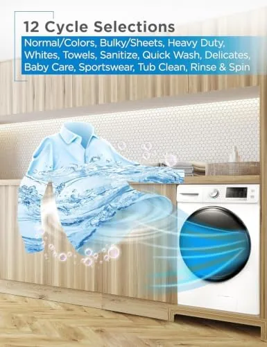 The 4.5 Cu. Ft. Front Load Washer, 120V, BFLW45M, White | compared in context