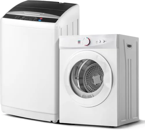 25LBS Full Automatic Washing Machine and 1.8CuFt Portable Clothes Dryer Set, Compact Laundry Washer Review: Tested and Rated