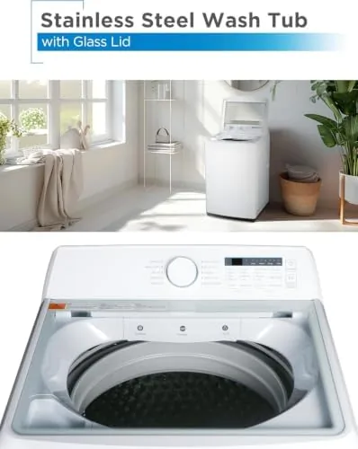 The 4.1 Cu. Ft. Top Load Washing Machine with Agitator, BTLW41MW compared in context